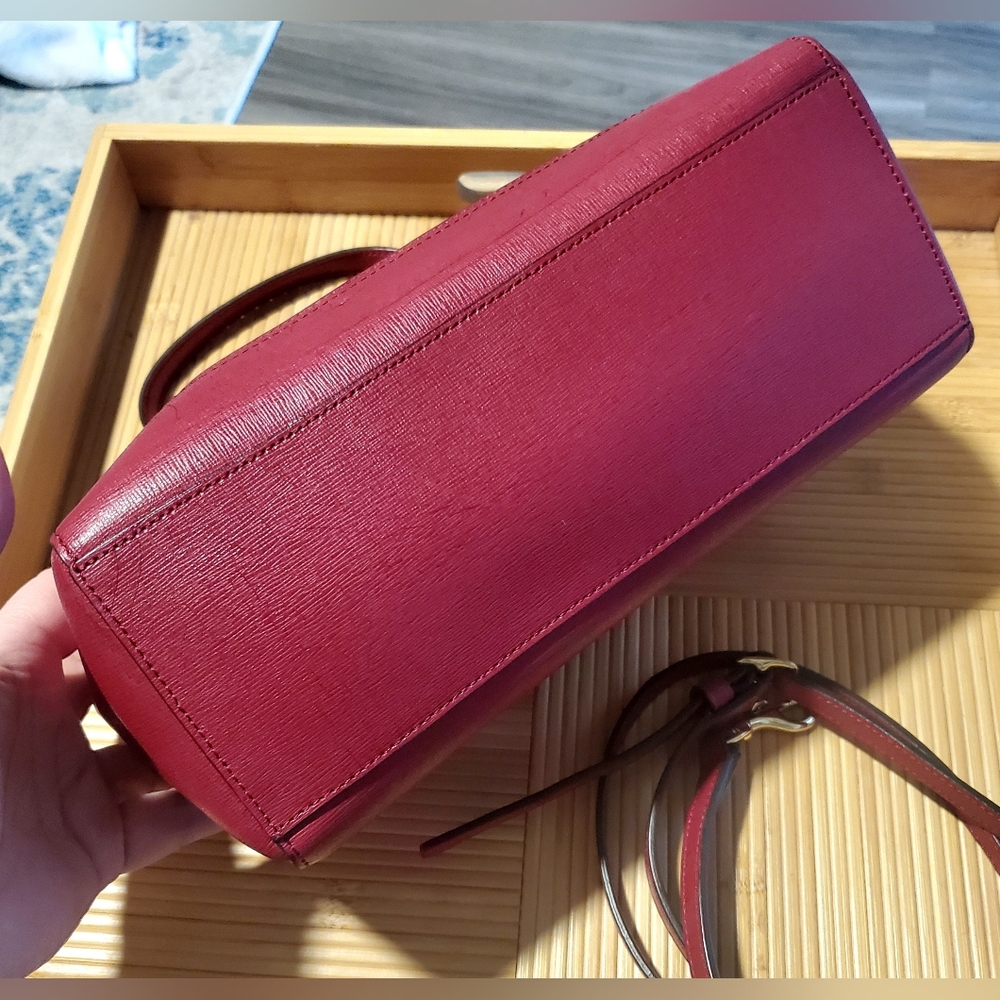 Coach Saffiano Leather Mini Satchel - Picture 9 of 16